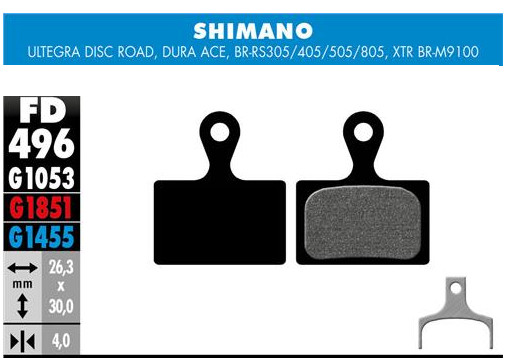 BLACK RIDER  Plaquettes de frein VTT Shimano Tektro semi-métallique